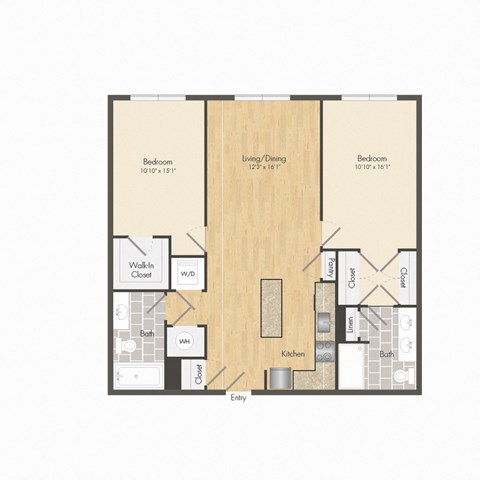 this is a floor plan of a 2100 sq ft apartment